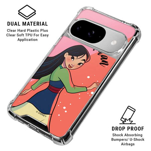 Disney Princess Mulan Art Google Pixel 10 Clear Case
